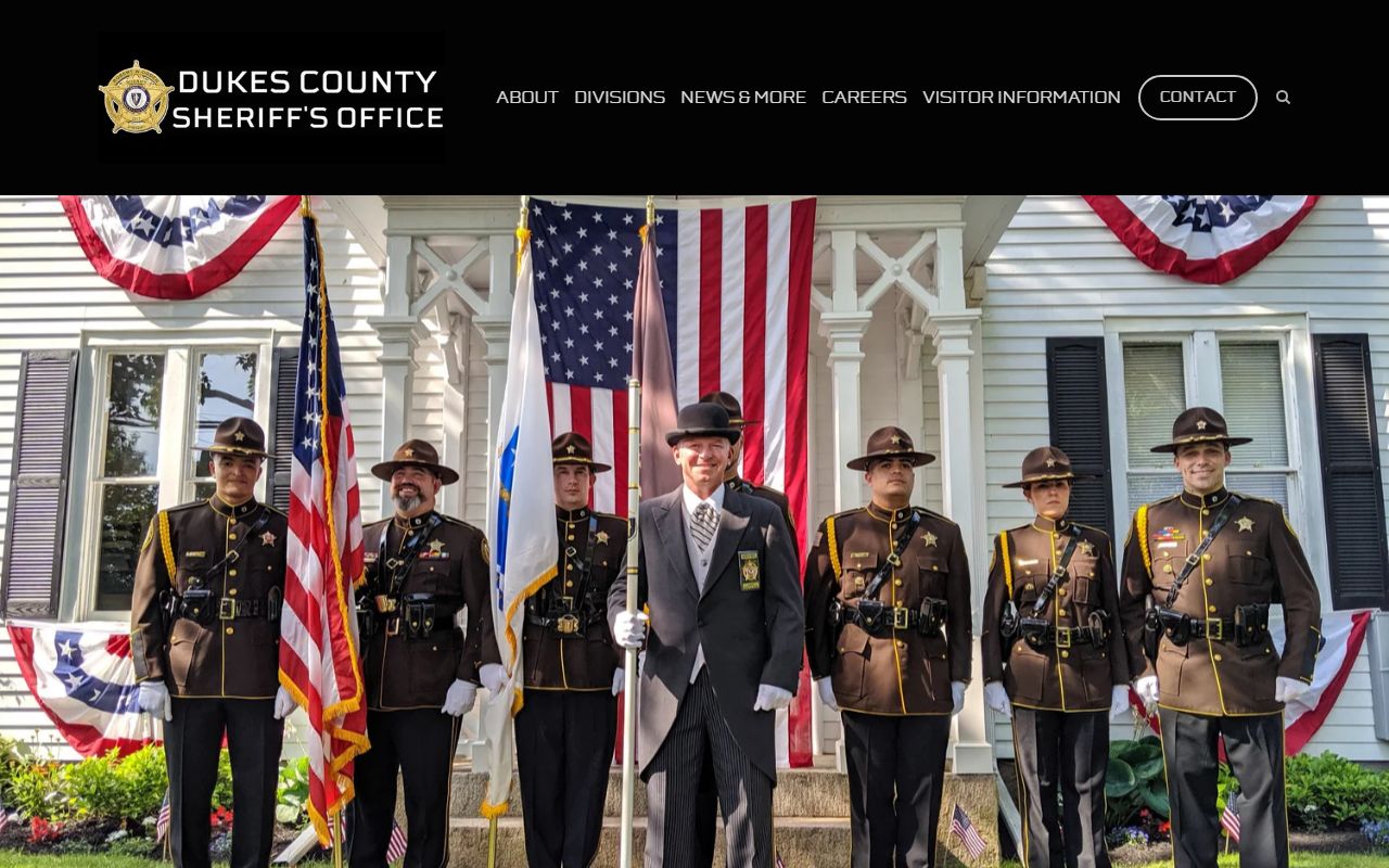 Dukes County Sheriff website for Dukes County inmate population lookup