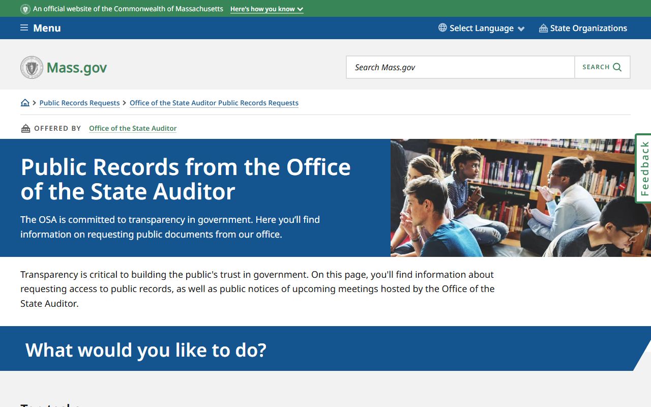 Massachusetts public records request information for inmate population data